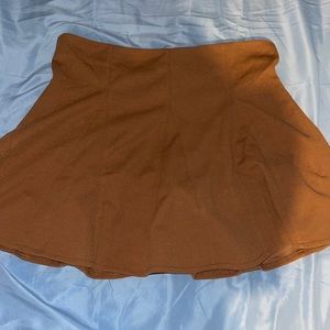 burnt orange skirt (has shorts)